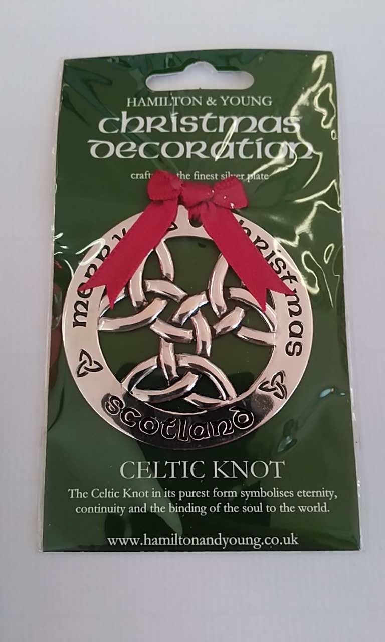 Celtic Knot Silver Decoration