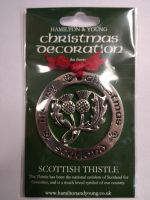 Scottish Thistle Silver Decoration 