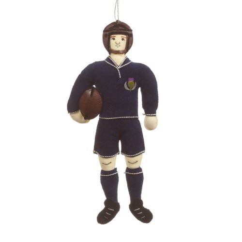 Scotland Rugby Player Christmas Tree Decoration