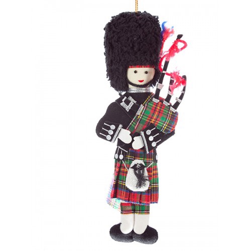 Highland Piper Scottish Christmas Ornament