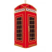 Telephone Box Christmas Ornament