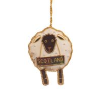 Scottish Sheep Christmas Decoration