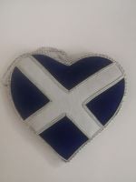 Scottish Flag Heart Christmas Ornament