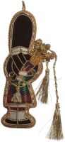 Gold Highland Piper Hanging Decoration