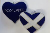 Saltire Scotland Heart Hanging Decoration