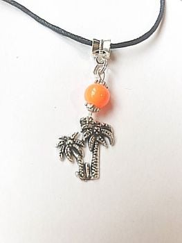 Palm Tree Cord Necklace