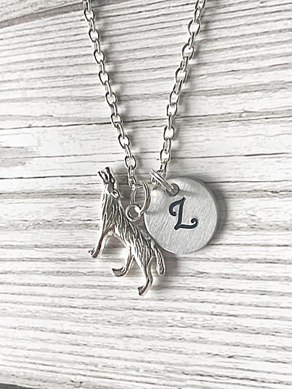 Personalised Wolf Necklace