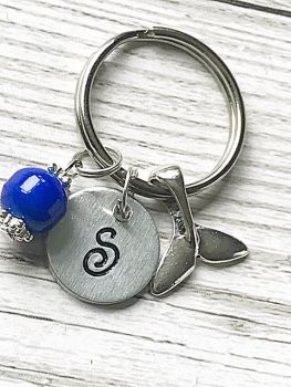 Personalised Whale Tail Keyring