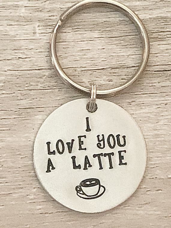I Love You A Latte Keyring