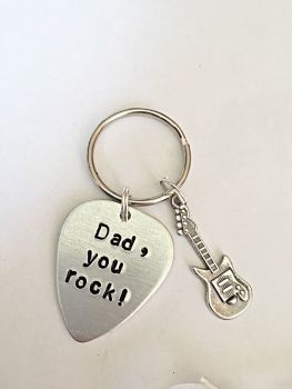 Dad, You Rock Keyring