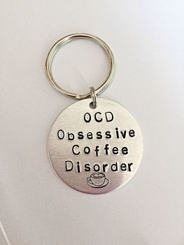 Obsessive Coffee Disorder Keyring