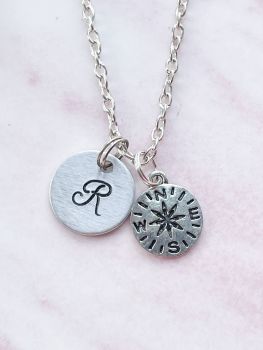 Personalised Compass Necklace