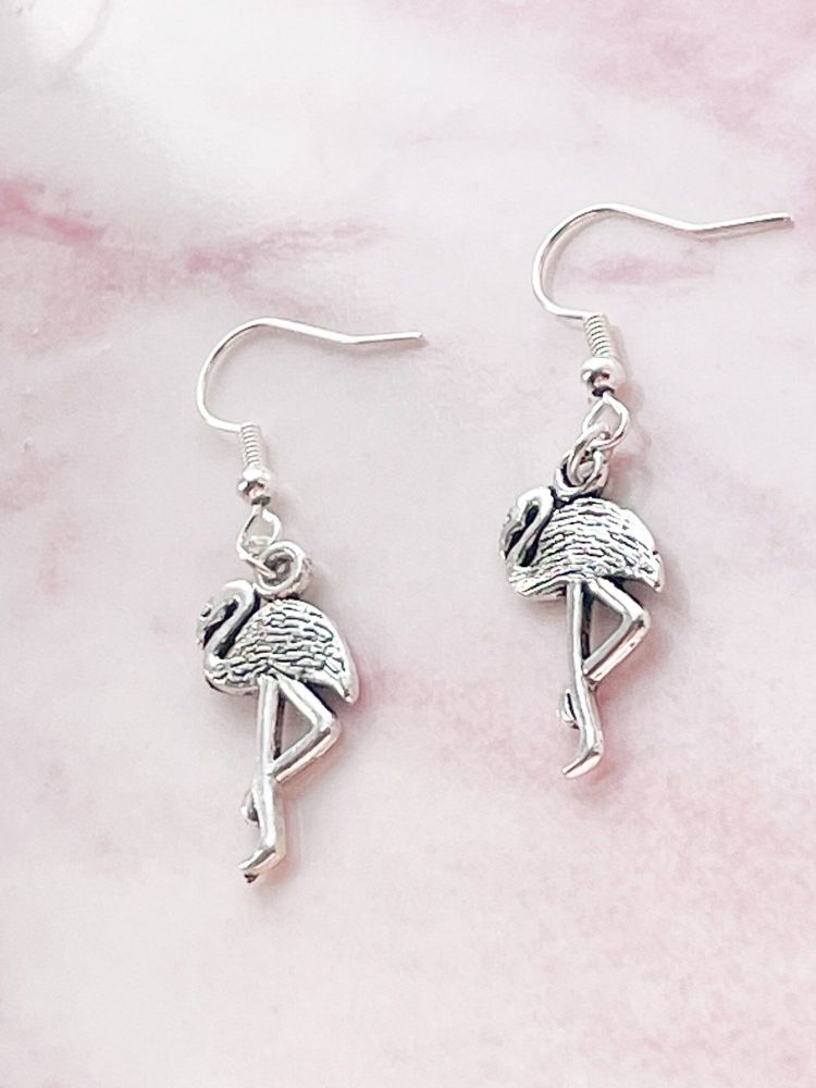 Dangly Flamingo Earrings