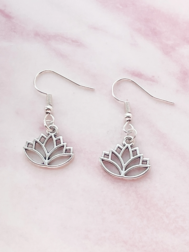 Lotus Flower Earrings