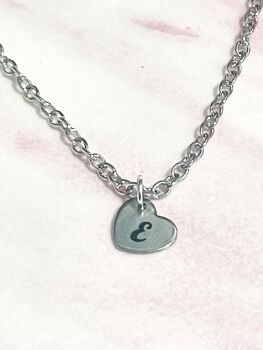 Personalised Tiny Heart Necklace
