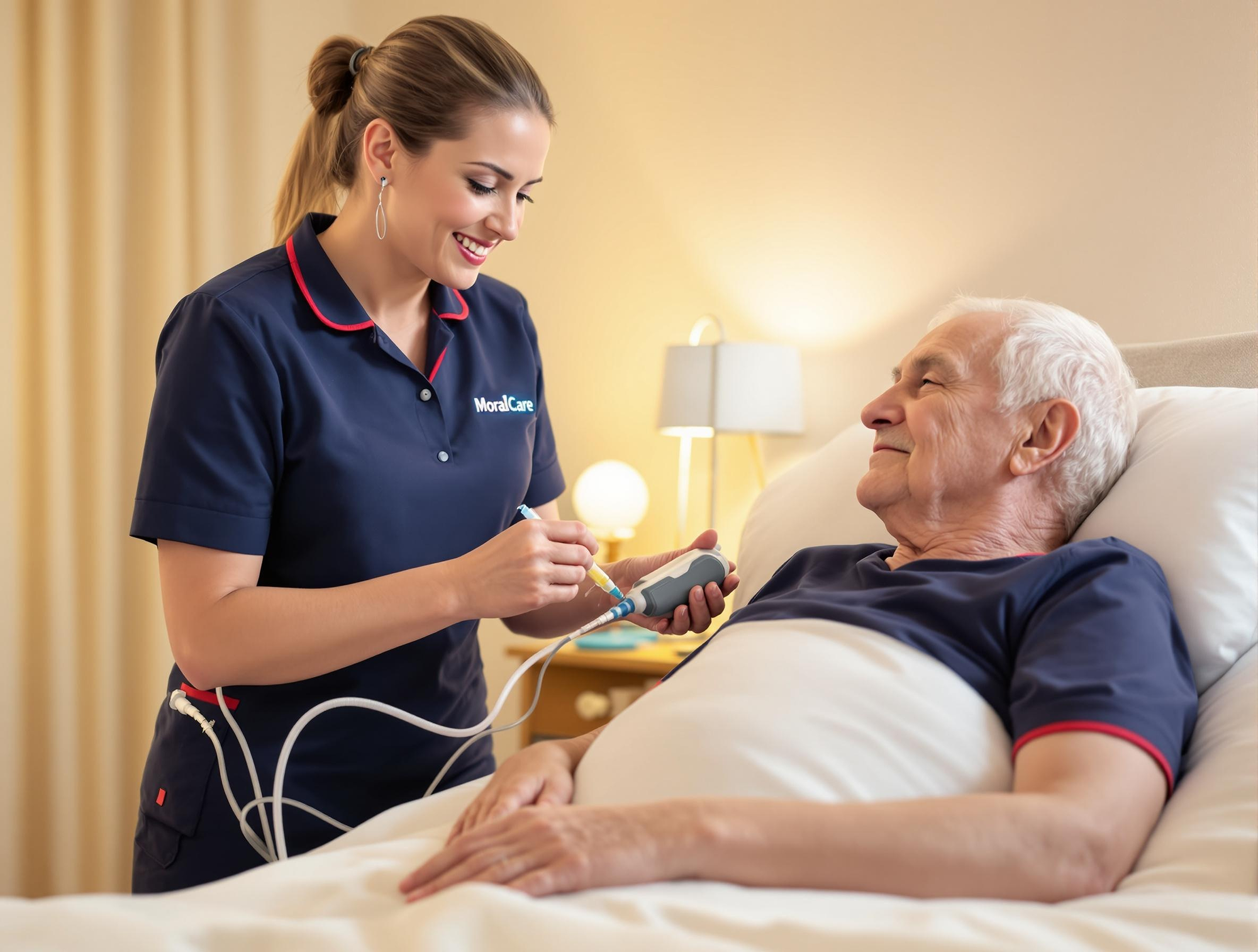 PEG feed care services at home
