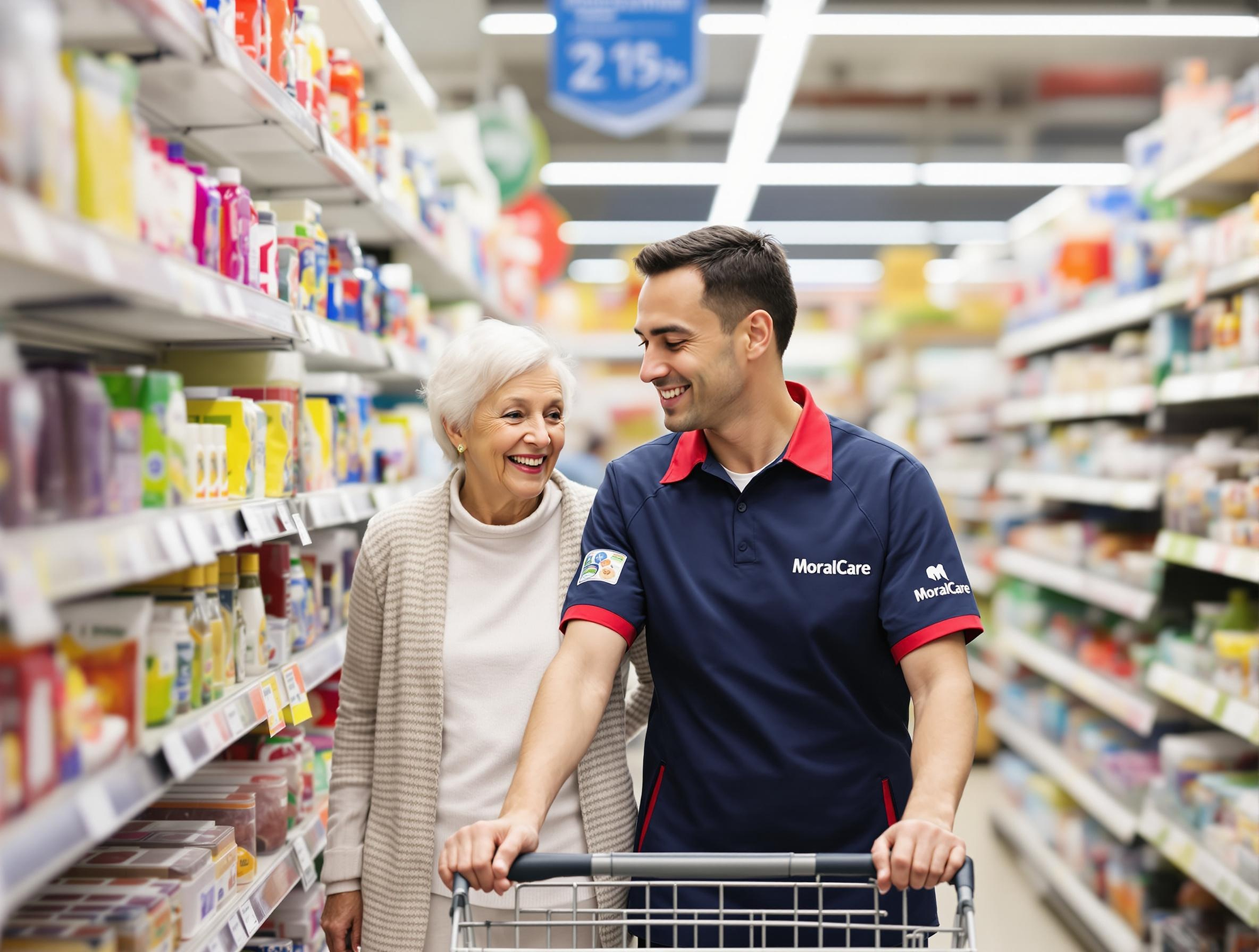 Support elderly with shopping support