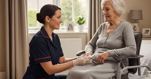 Continence care in elderly persons own home