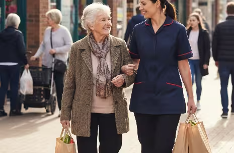 Shopping support for seniors in the community