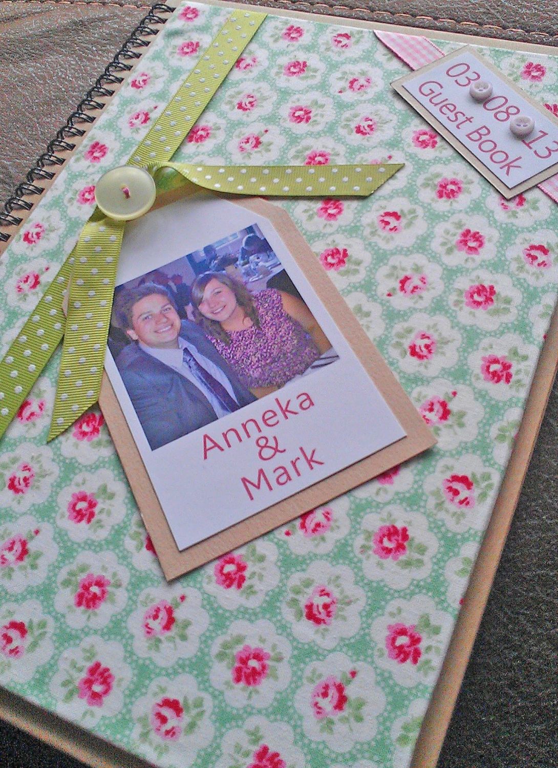 Themed fabric photo guest book