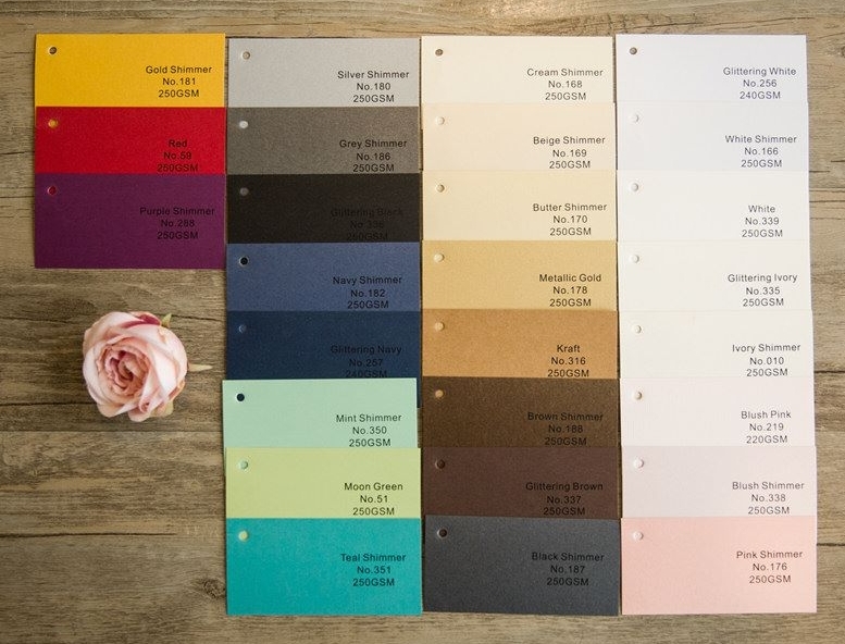 Colours & finishes