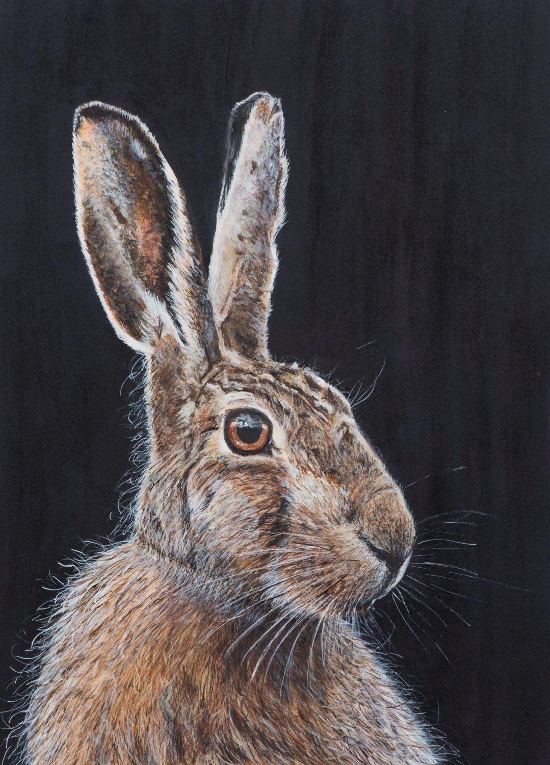 'Untamed Hare' 25cm x 33cm