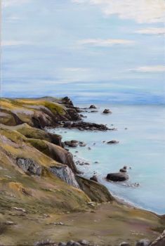 'Looking South' Lizard Point, Cornwall.  Original painting.