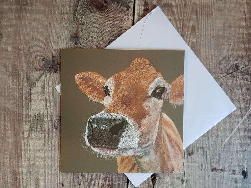Jersey Cow Card