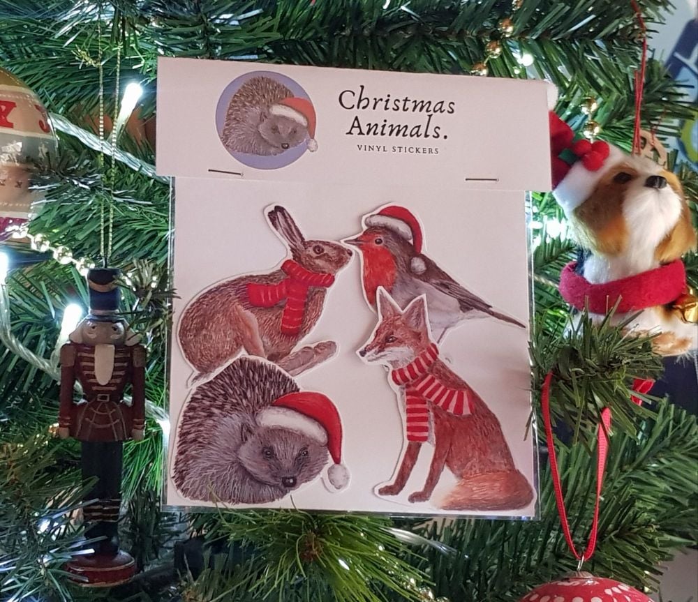 Christmas Animal Stickers 