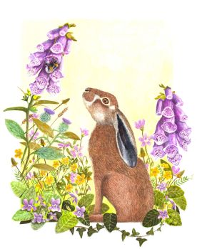 The Hare & the Bumblebee - Giclée Print