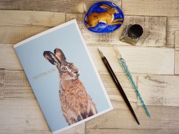A5 Handmade Hare Notebook.