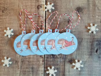 Pack of 6 Hare Gift Tags