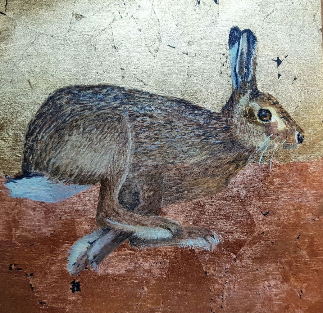 How to paint a running Hare