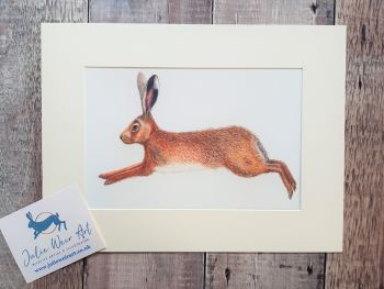 Leaping Hare. Print.