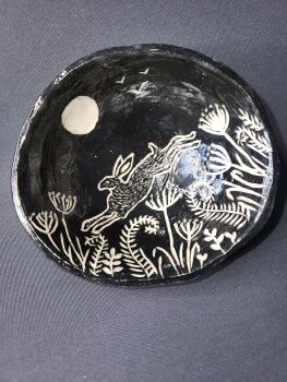 Ceramic Hare Bowl.