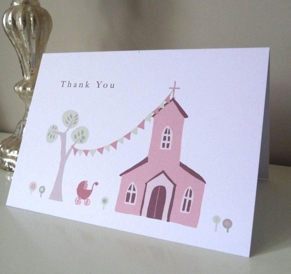 Personalised Christening Thank you card