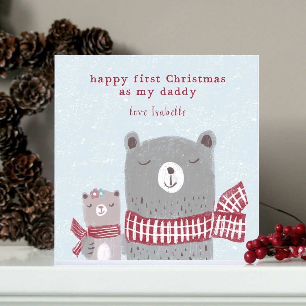 Personalised First Christmas As My Daddy Card