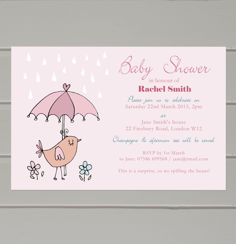 Personalised Baby Shower Invitations