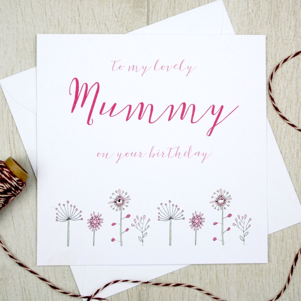Personalised Mummy Or Nanny Birthday Card
