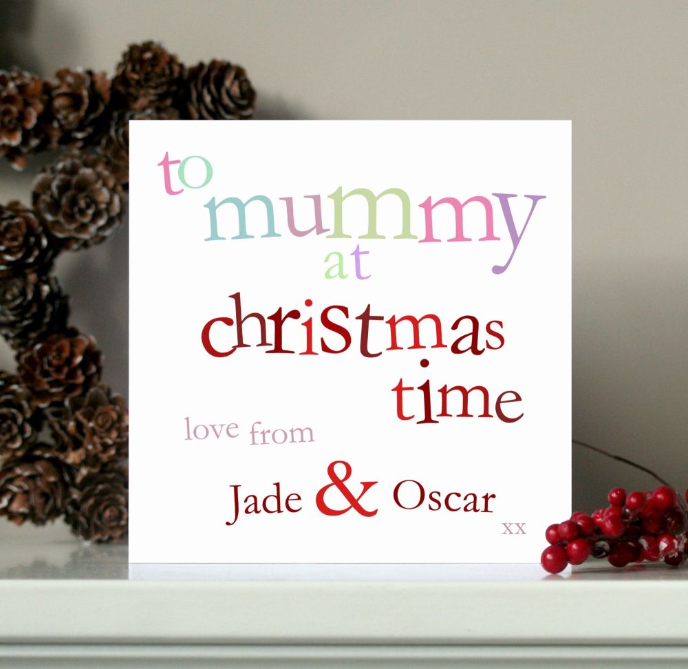 Personalised Mummy Christmas Card