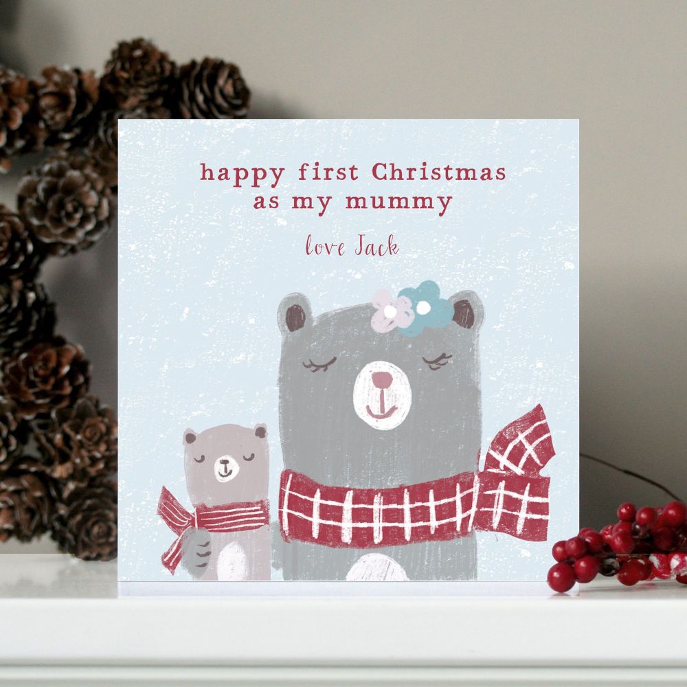 Personalised First Christmas As My Mummy Card