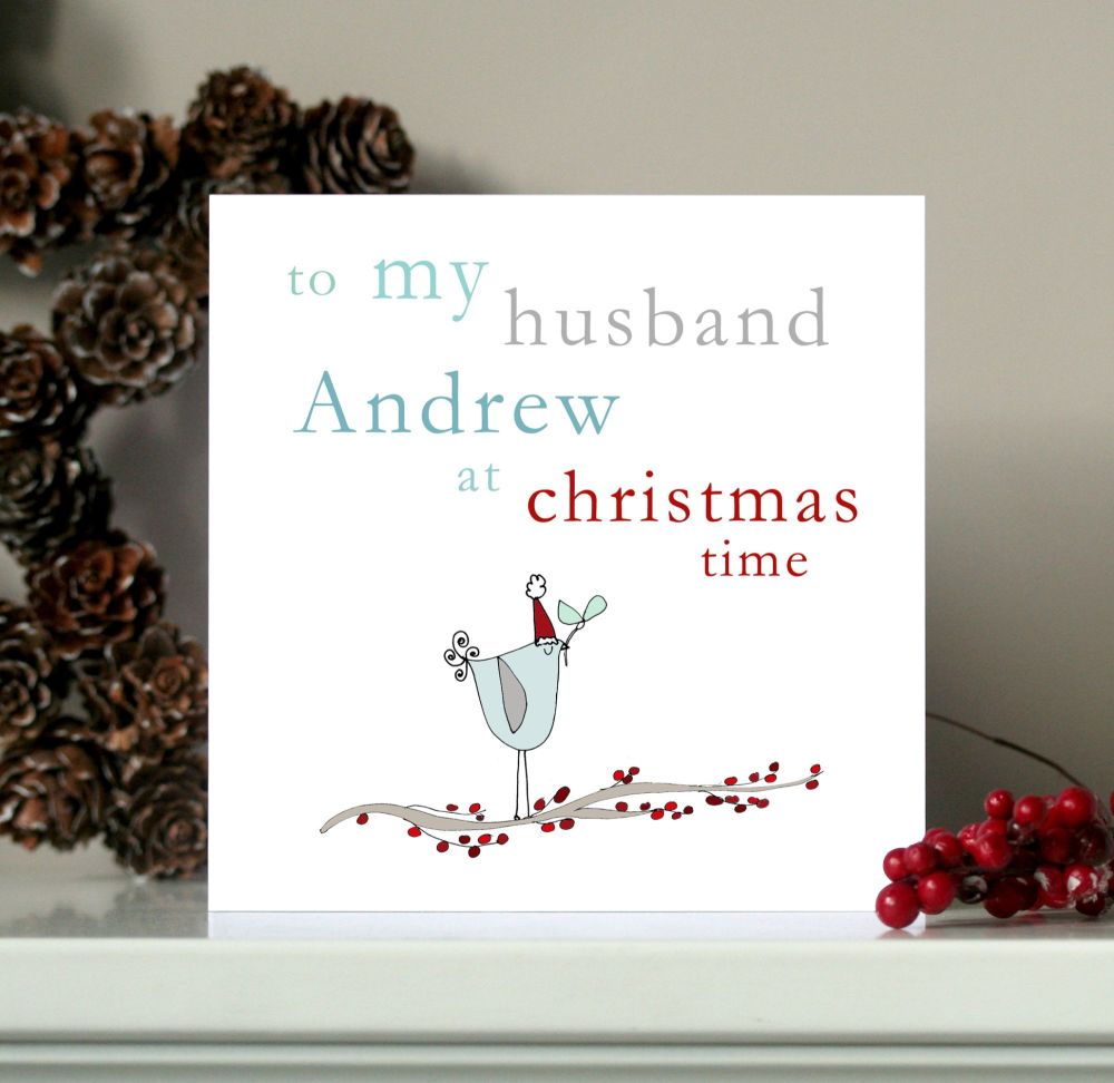 Personalised Husband / Boyfriend Christmas Card