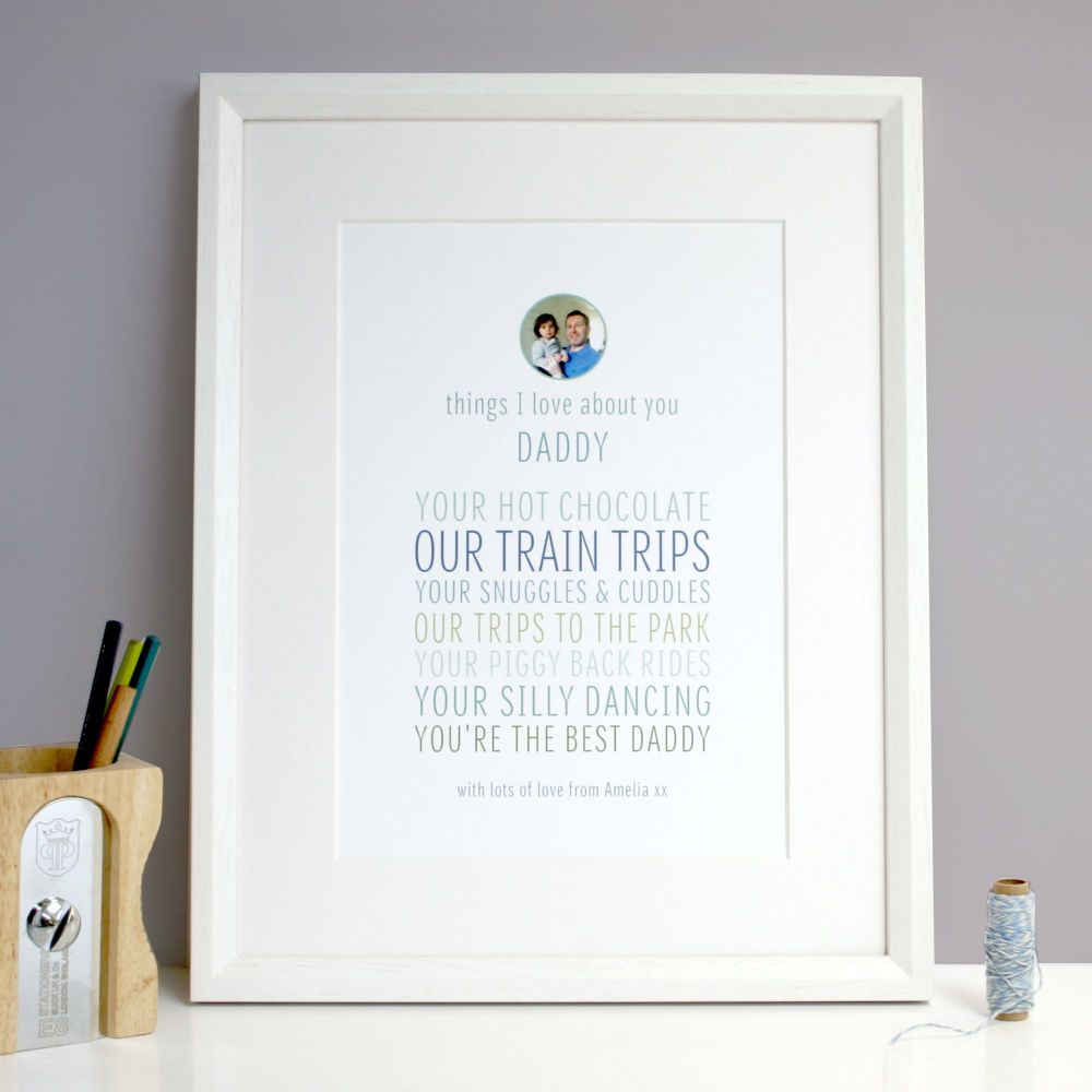 Personalised 'Things I Love About Dad Or Grandpa' Gift
