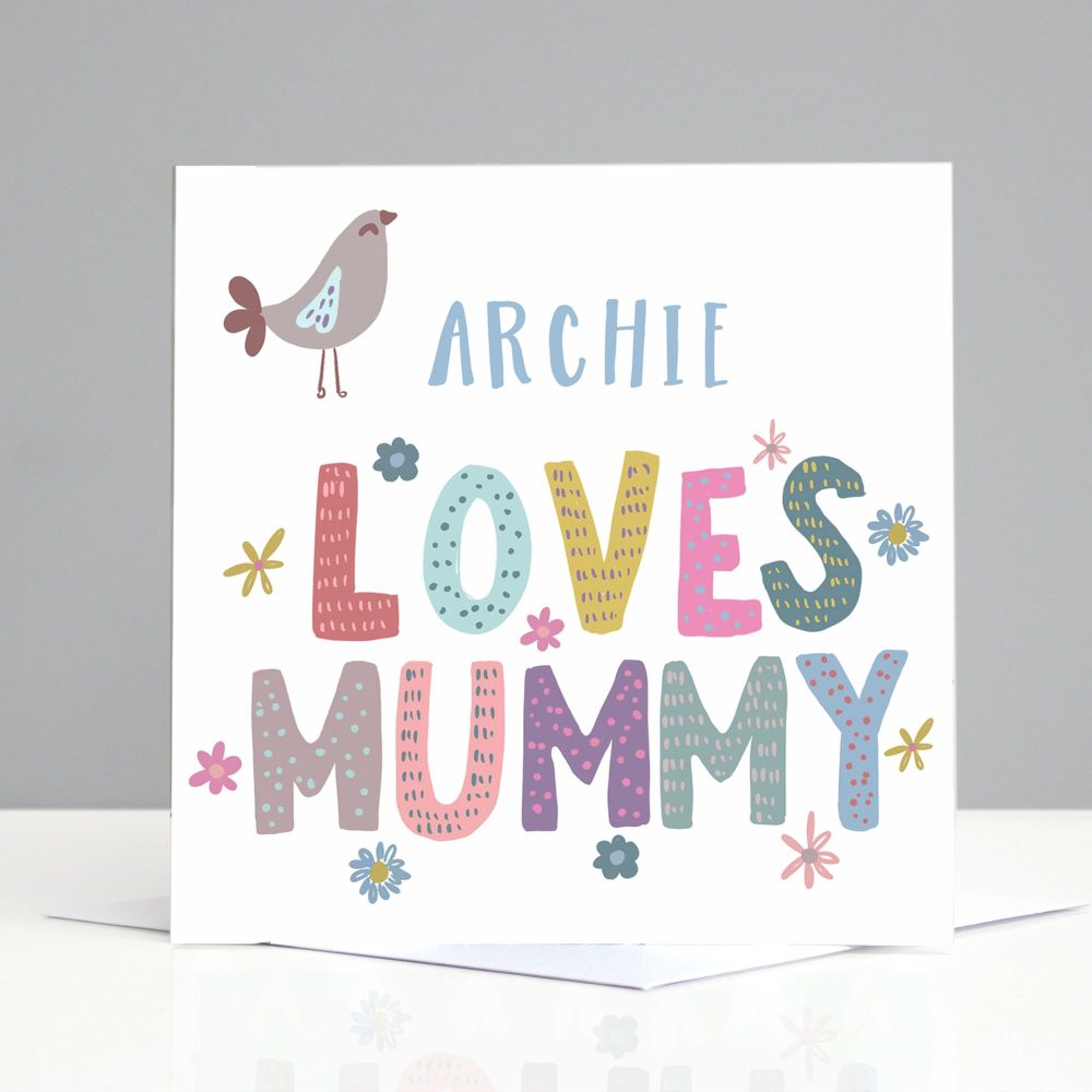 Personalised Mummy Mother's Day Card From Girls Or Boys