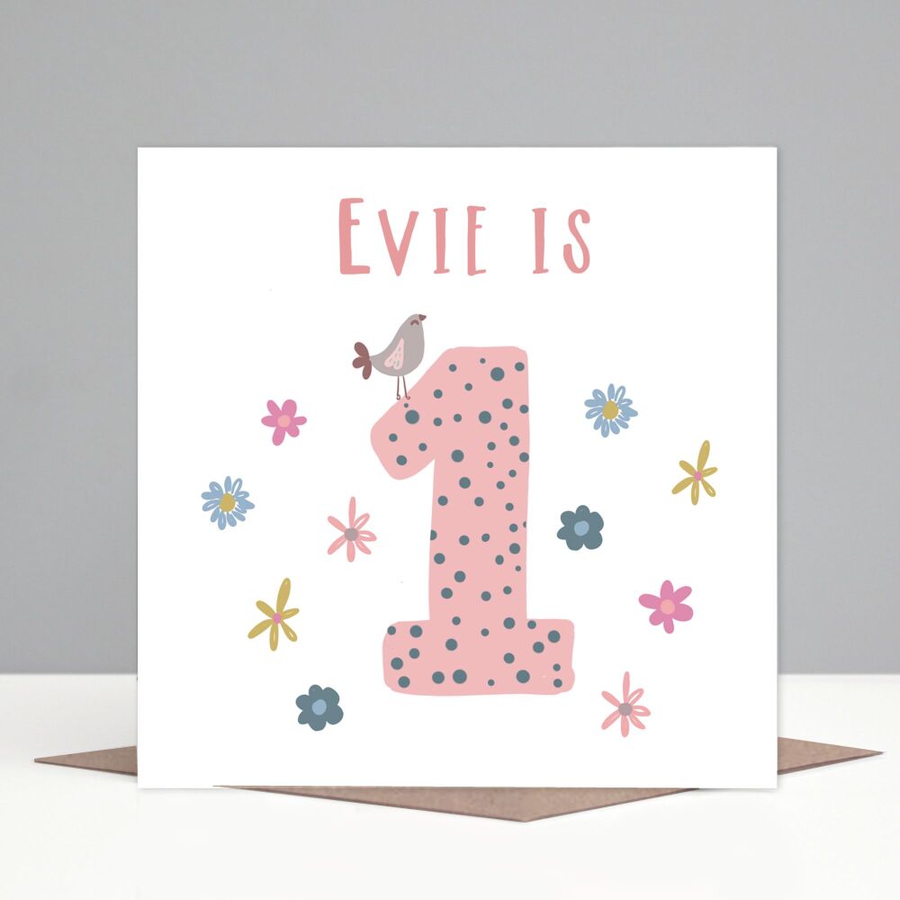 Personalised First Birthday Card For Girl Or Boy