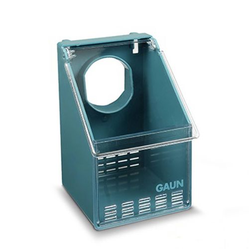 Pigeon Budgie Finch Bird Feeder - 1 Hole - Clip on, clear front and lid
