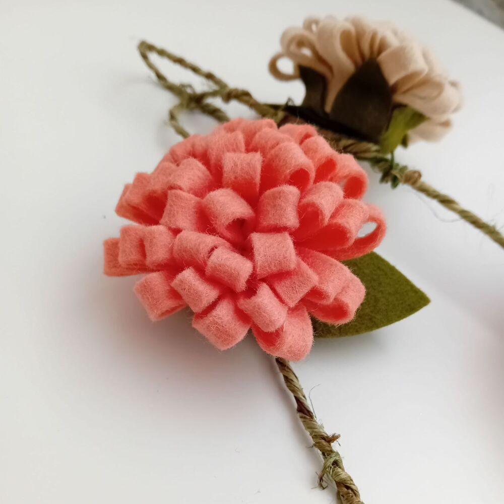 Fluffy Flower Garland