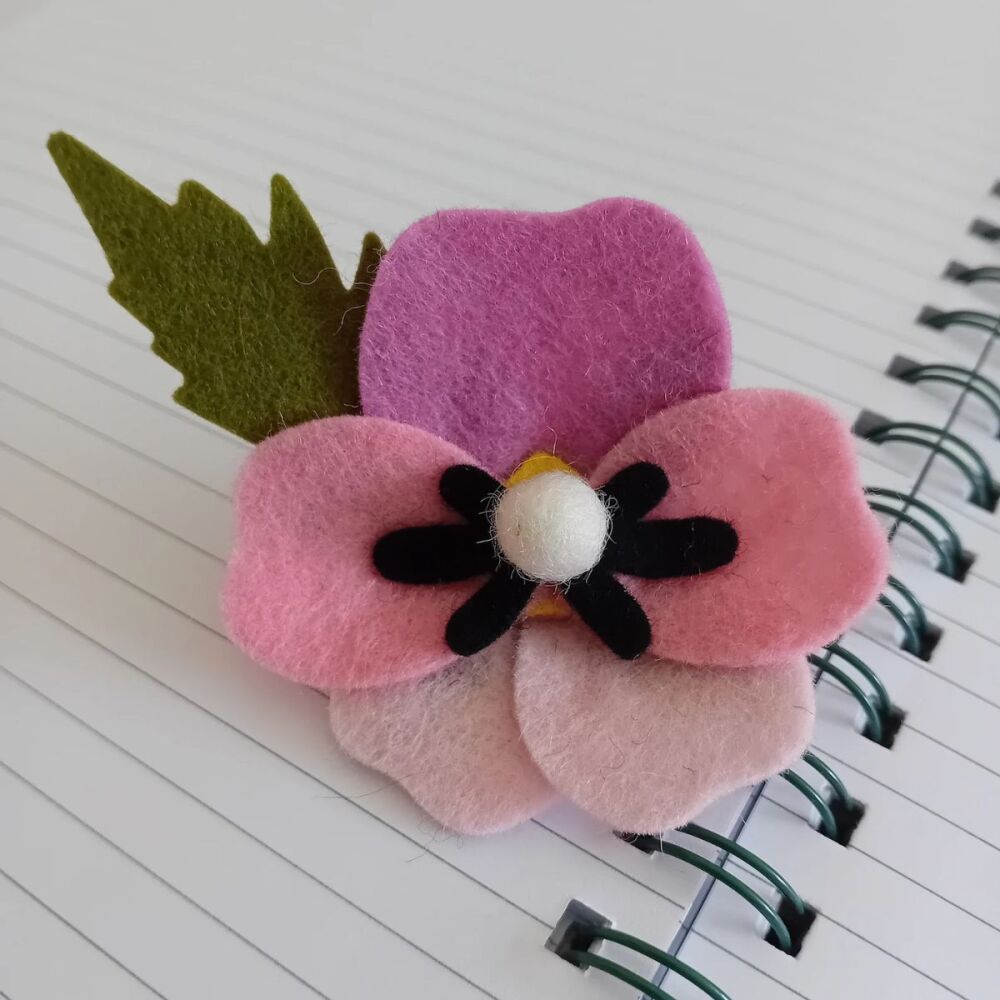 Pansy Brooch