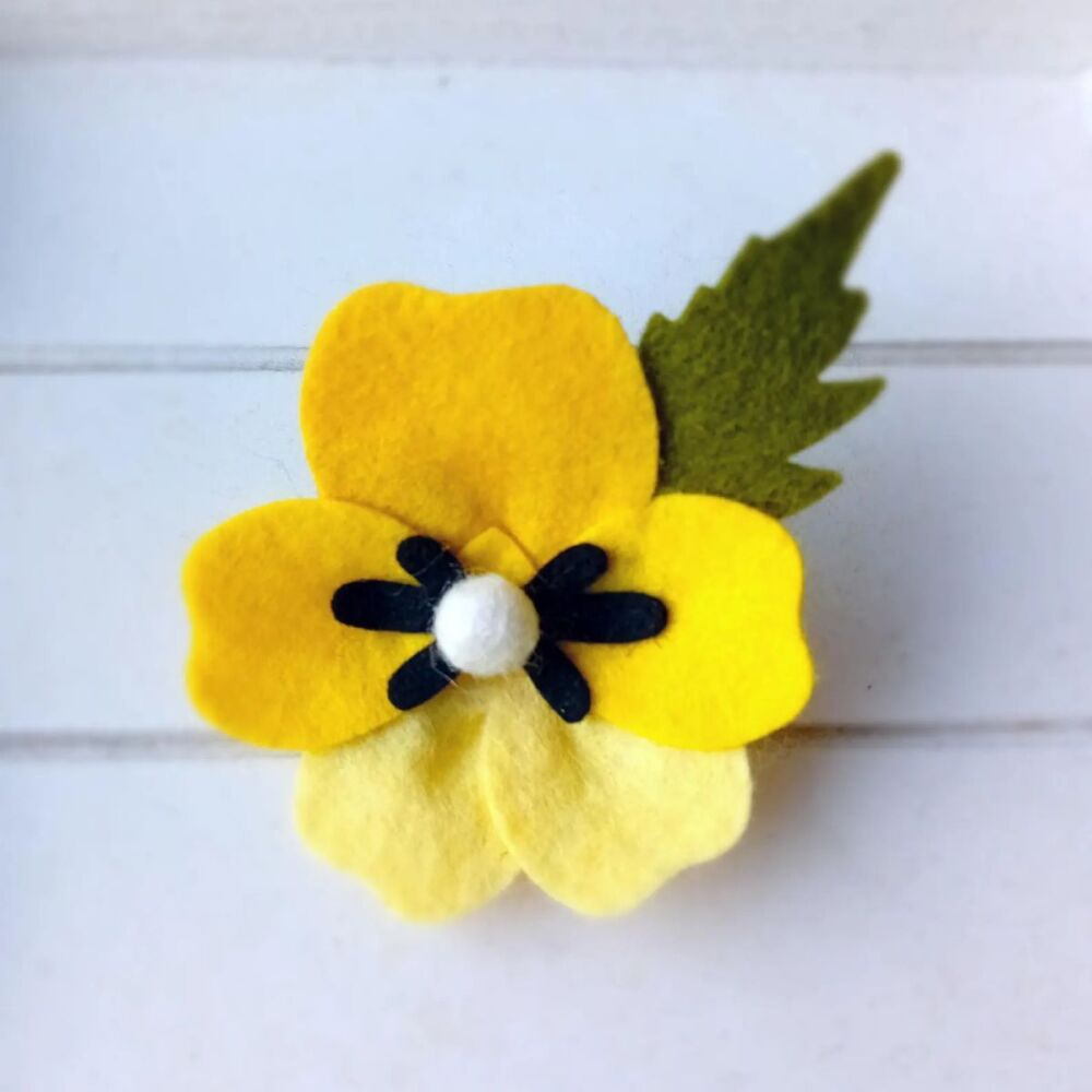 Pansy Brooch