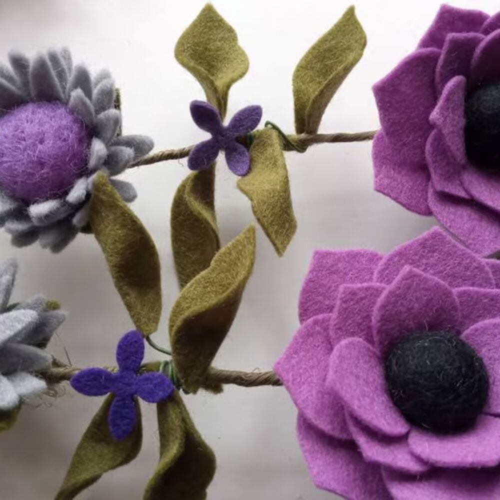 Felt Flower Garland